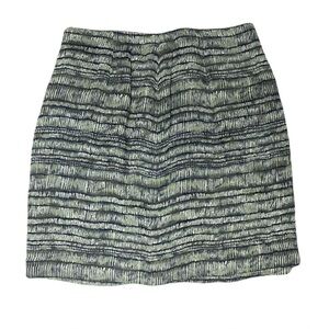 Vintage Jones New York Silk Striped Green & Black Women's Skirt Women’s 14